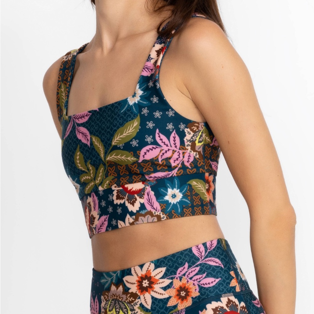 NWT Johnny Was JWLA Delfino Floral Reversible Sports Bra L- XLarge - Picture 3 of 8